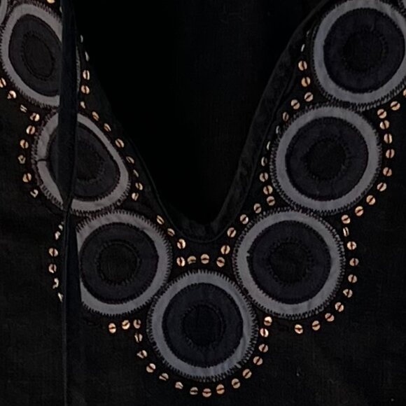 J. Crew Navy Blue Cotton Linen Pullover Top Size XS - Picture 4 of 4